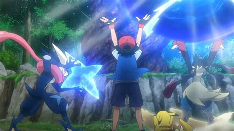 what episode does ash's greninja mega evolve|UK: The Power of Ash.